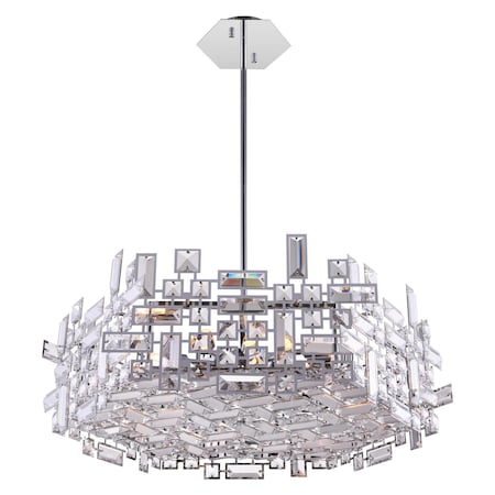 Cwi Lighting 12 Light Chandelier With Chrome Finish 5689P24-12-601